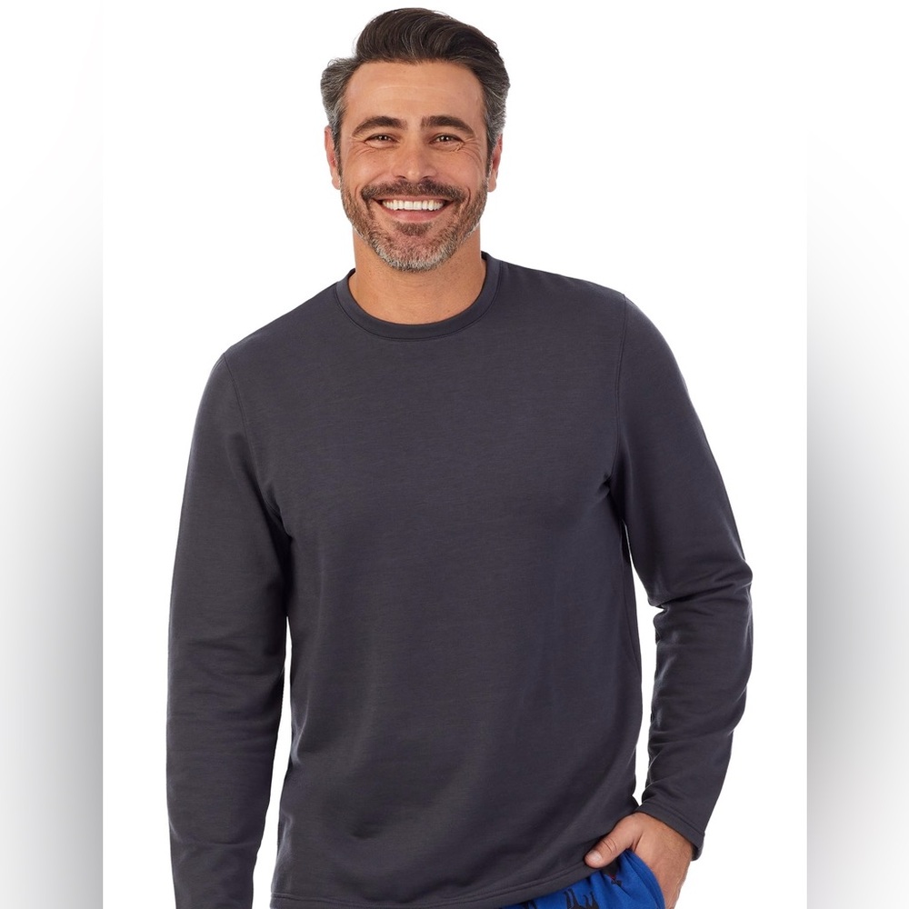 NEW Cuddl Duds Men’s Round Neck Soft Sweatshirt